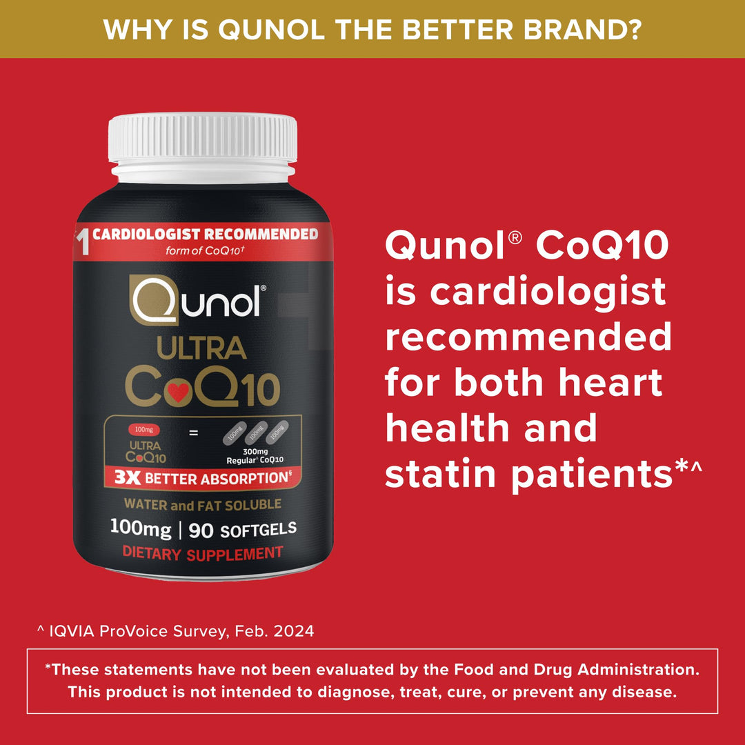 Qunol Ultra CoQ10, 100 mg, 120 Count