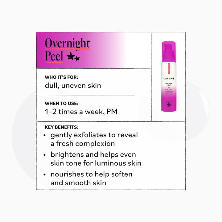 Derma E 5% AHA Overnight Peel, 60 ml, 2 oz