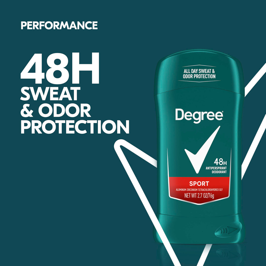 Degree Sport Invisible Antiperspirant & Deodorant Stick, 2.7 oz