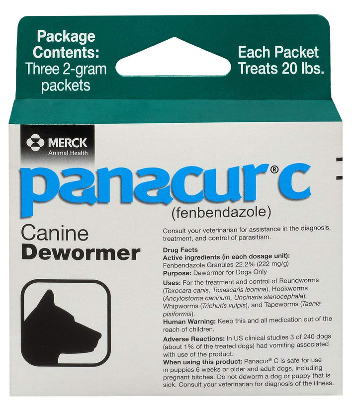 Panacur C Canine Dewormer, 2 g