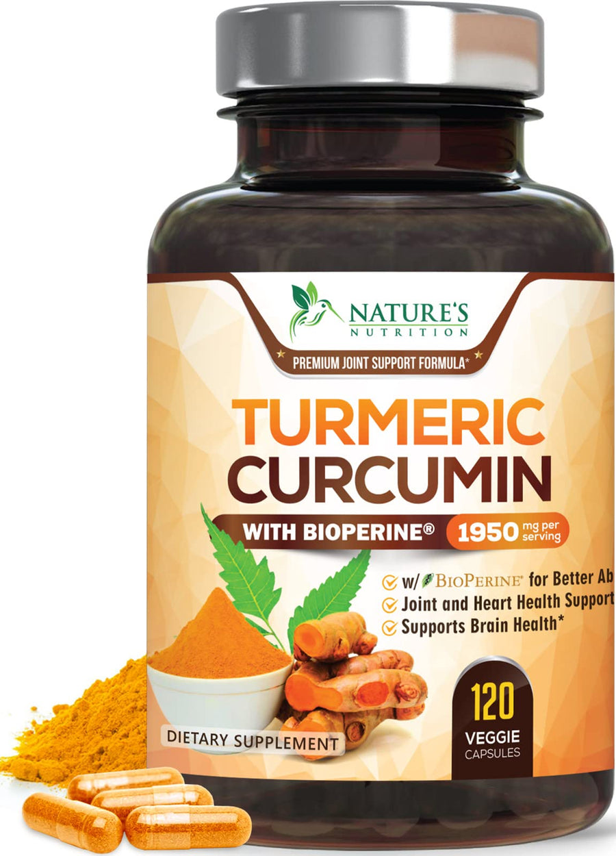 Turmeric Curcumin with BioPerine, 1950 mg, 120 Count