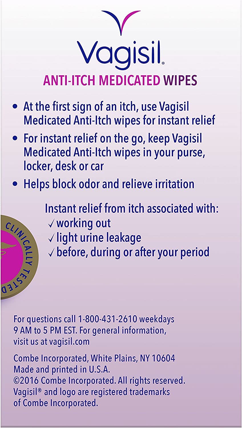 Vagisil Anti-Itch Maximum Strength Medicated Wipes, 12 Count