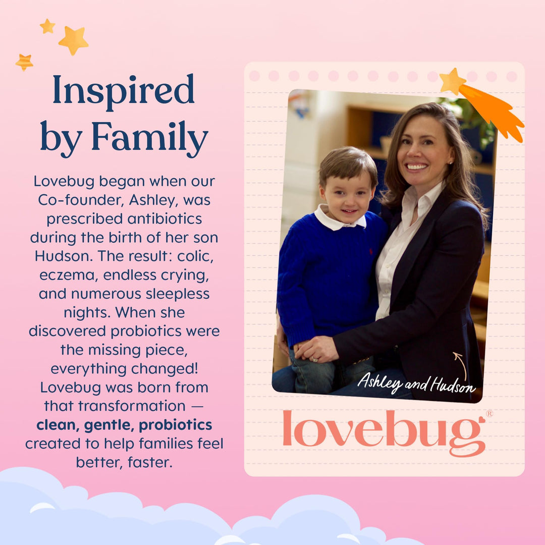 LoveBug Probiotics Constipation Relief Powder, Ages 12 Months to 4 Years, 60 Count