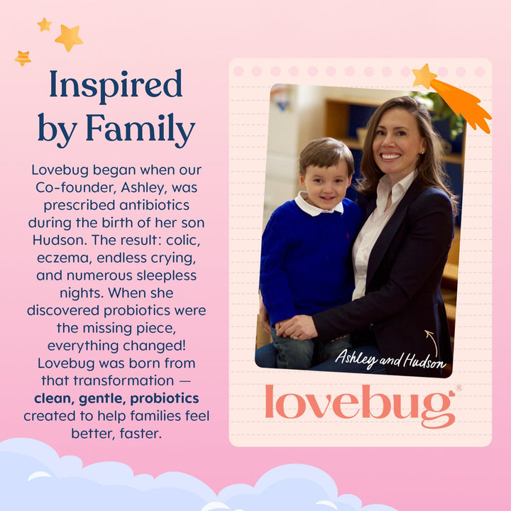 LoveBug Probiotics Constipation Relief Powder, Ages 12 Months to 4 Years, 60 Count