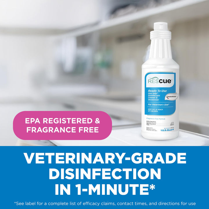 REScue One-Step Ready-to-Use Disinfectant Cleaner And Deodorizer, 32 oz