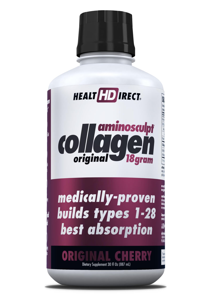 HEALTH DIRECT AminoSculpt Liquid Collagen, Original Cherry, 30 fl oz