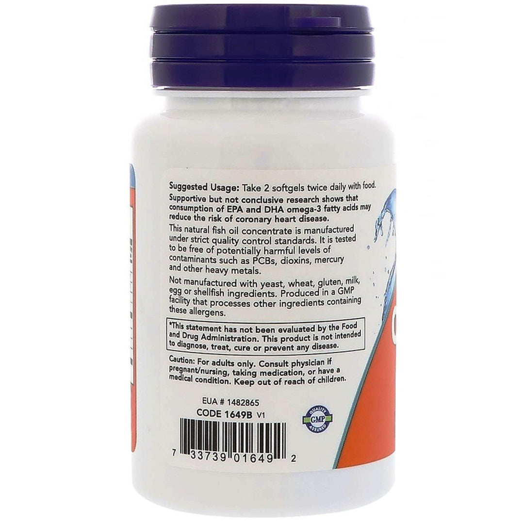 NOW Omega-3 EPA & DHA Softgels, 30 Count
