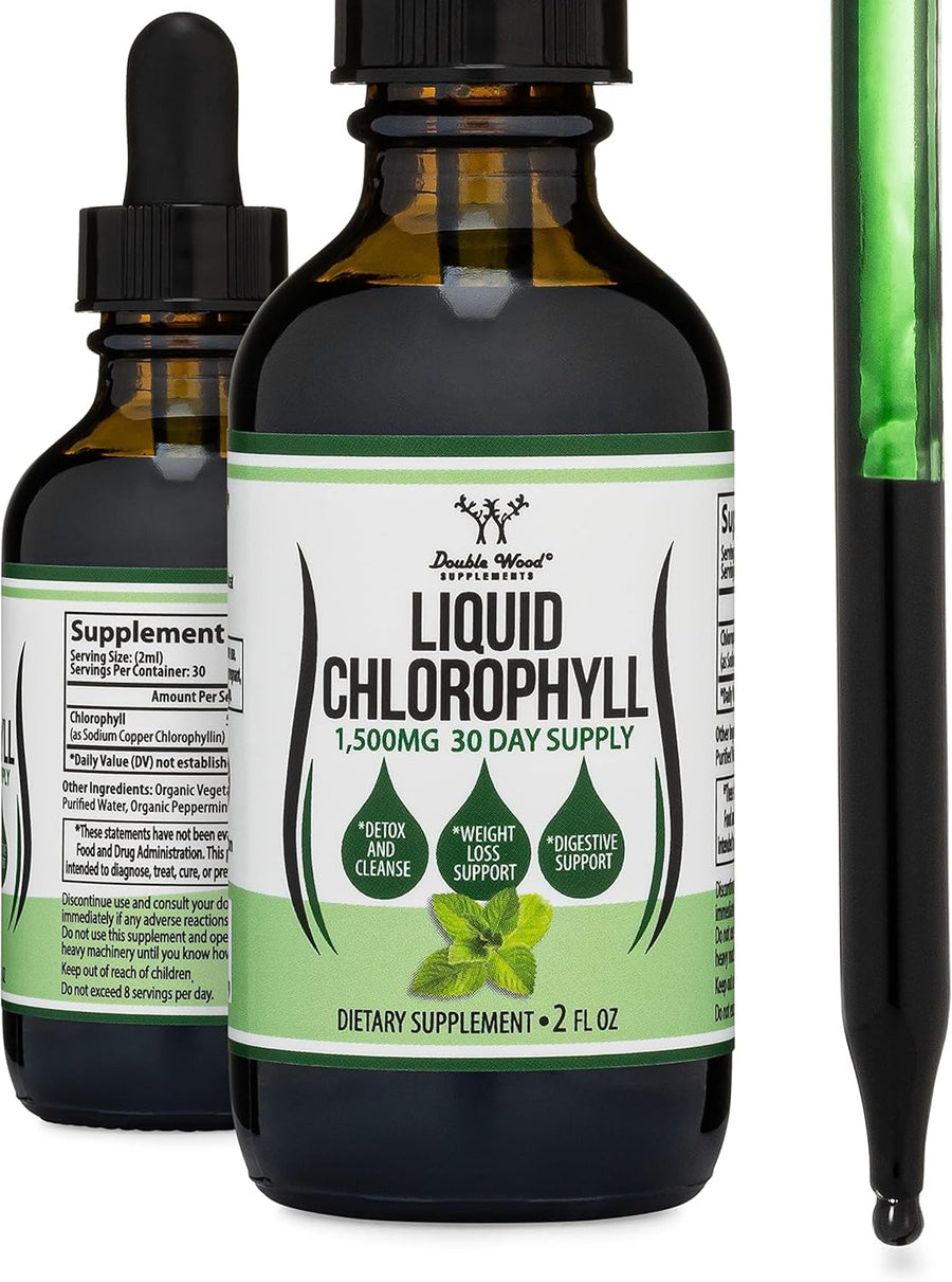 Double Wood Supplements Chlorophyll Drops, Peppermint, 2 fl oz