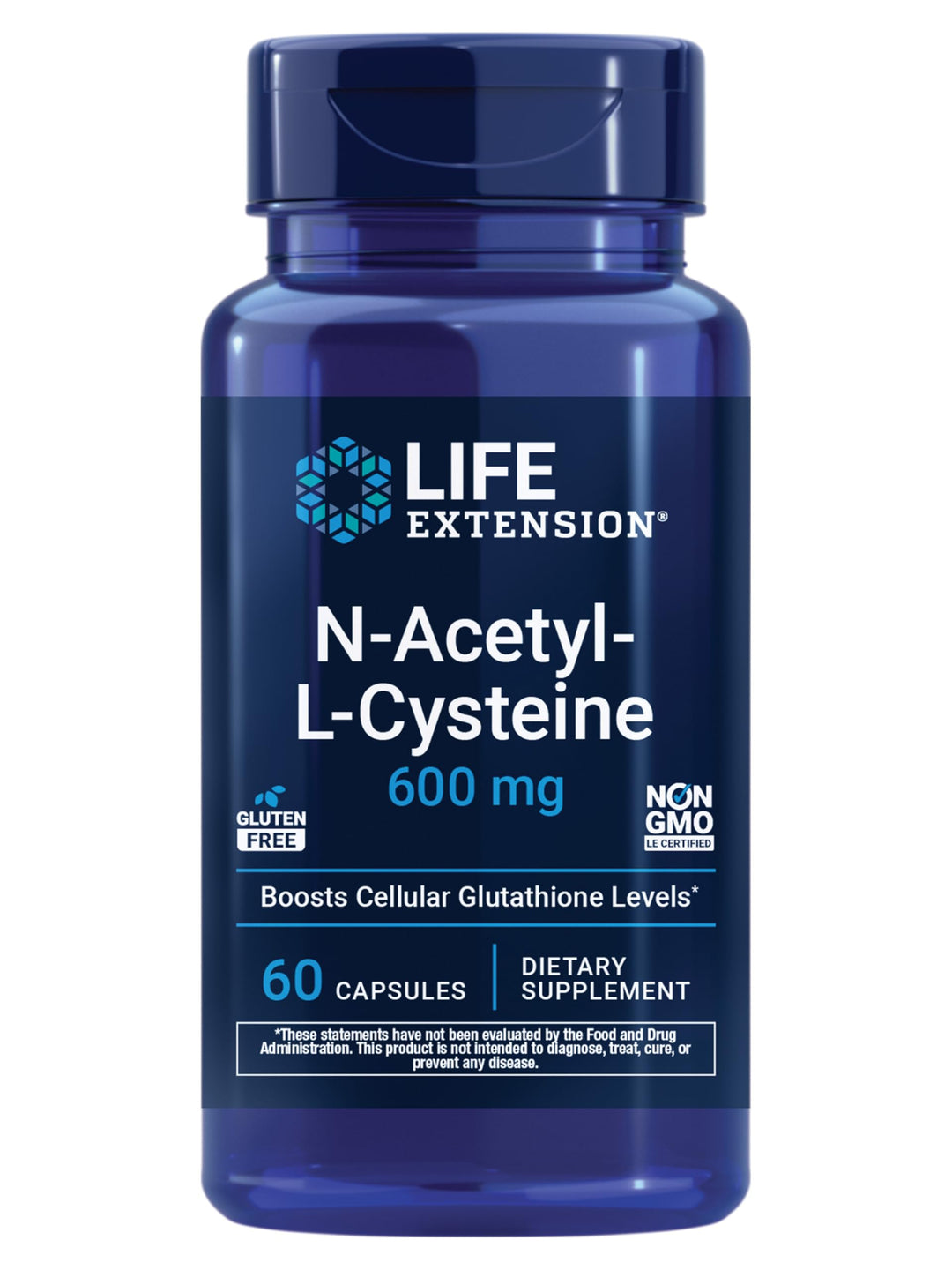 Life Extension N-Acetyl-L-Cysteine, 600 mg, 60 Count