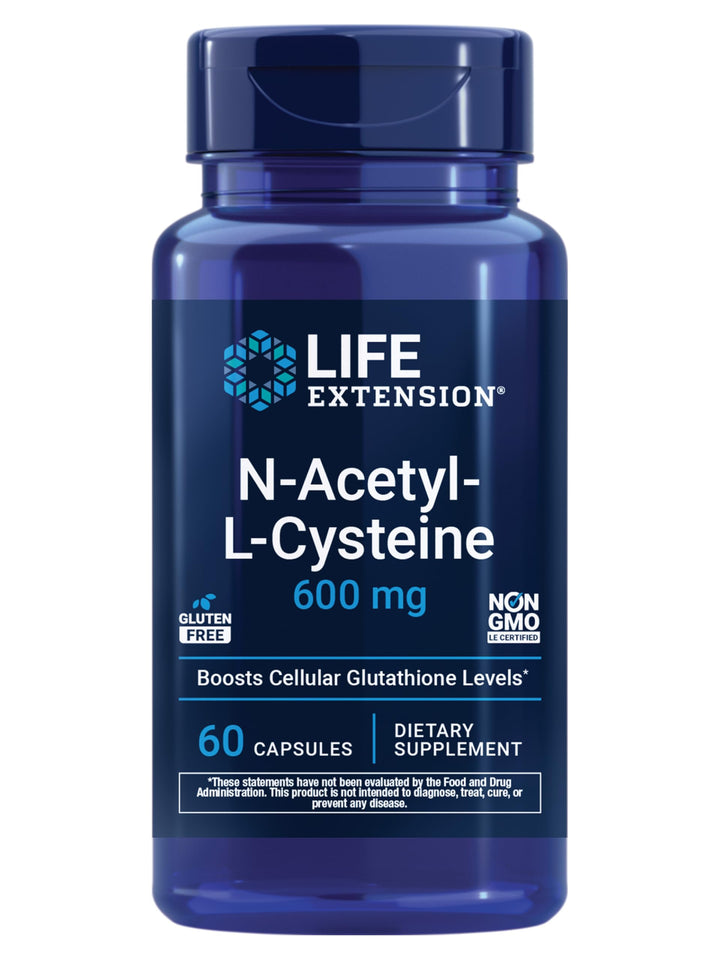 Life Extension N-Acetyl-L-Cysteine, 600 mg, 60 Count