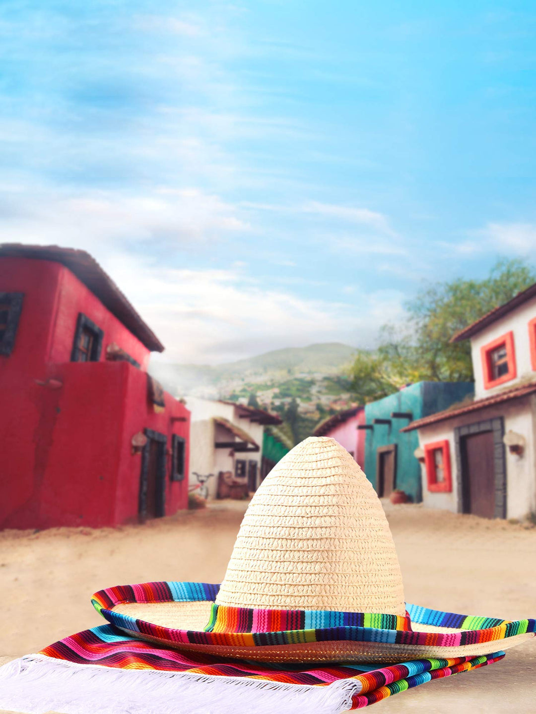 SATINIOR Mexican Costume Set, Sombrero and Serape