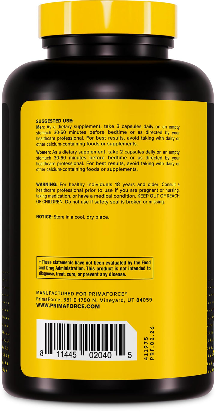 Primaforce ZMA Dietary Supplement, 180 Count
