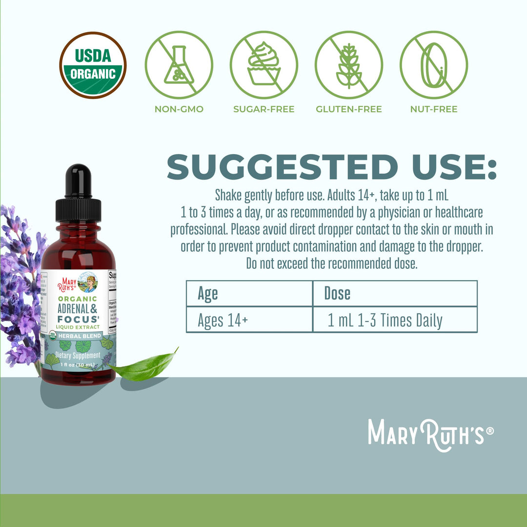 MARYRUTH'S Nootropic Focus Supplement, 30 Servings