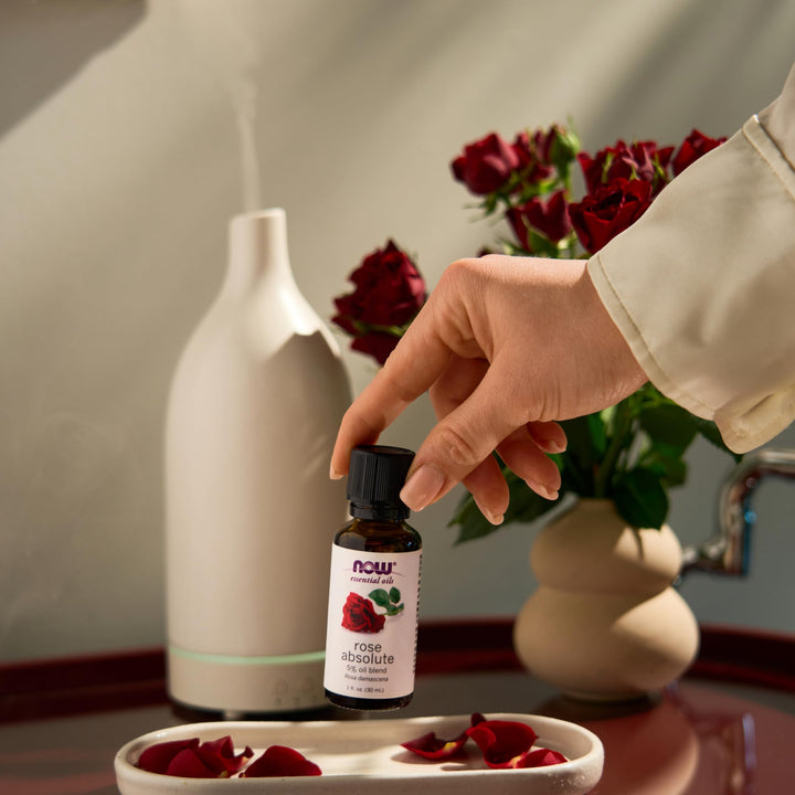 NOW Rose Absolute Oil 5% Blend, 1 fl oz