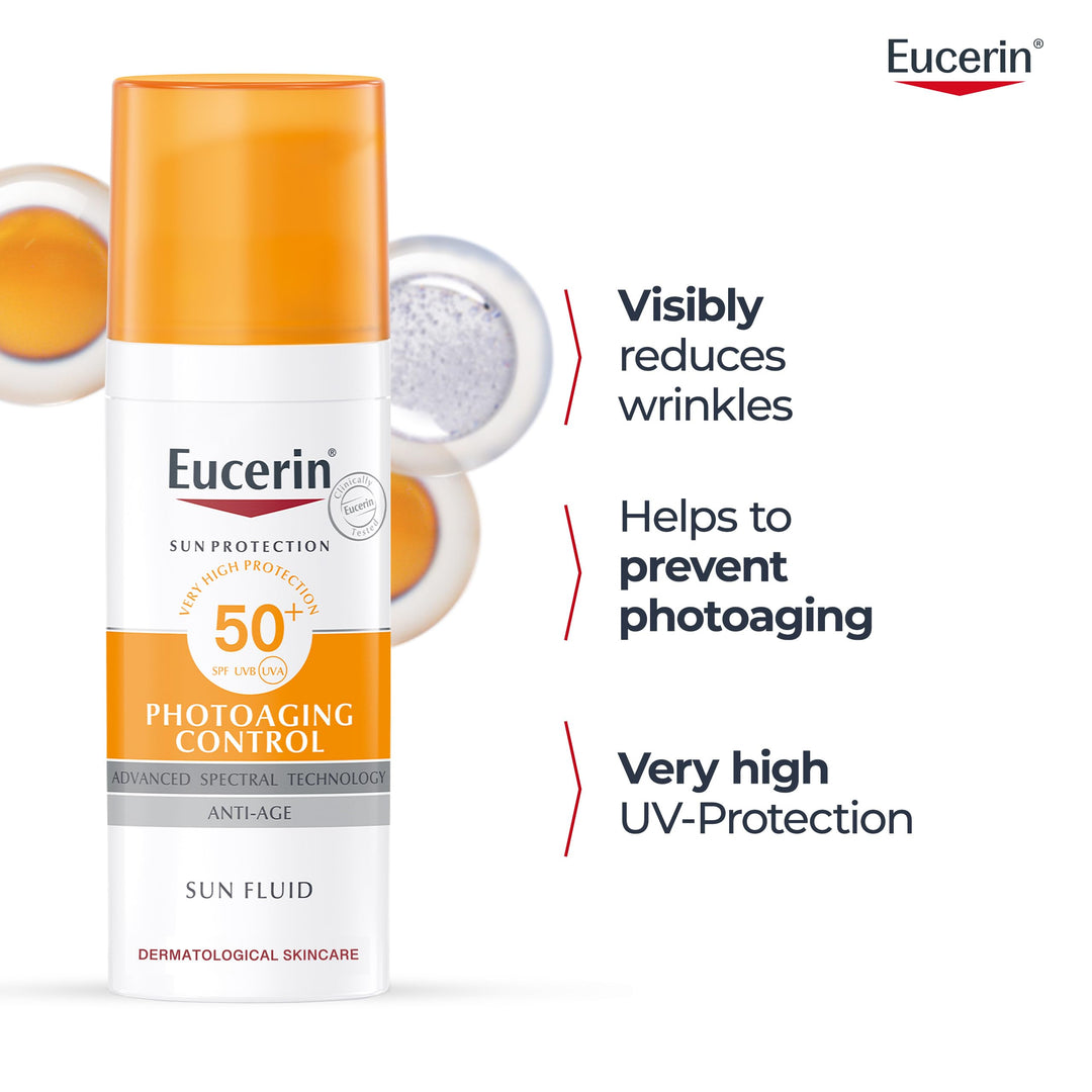 Eucerin Sun Fluid Photoaging Control Facial Sunscreen, SPF 50, 50 ml