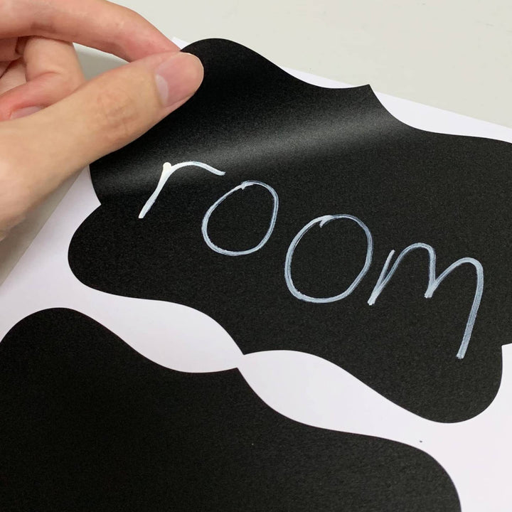 TownStix Chalkboard Labels Stickers, Cloud Design, 6 x 4, 50 Count