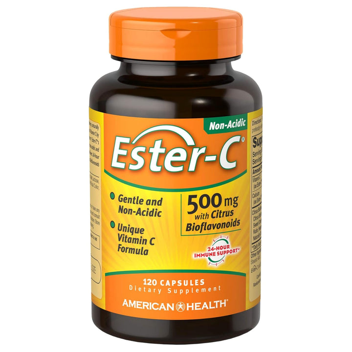 American Health Ester-C With Citrus Bioflavonoids Capsules, 500 mg, 120 Count