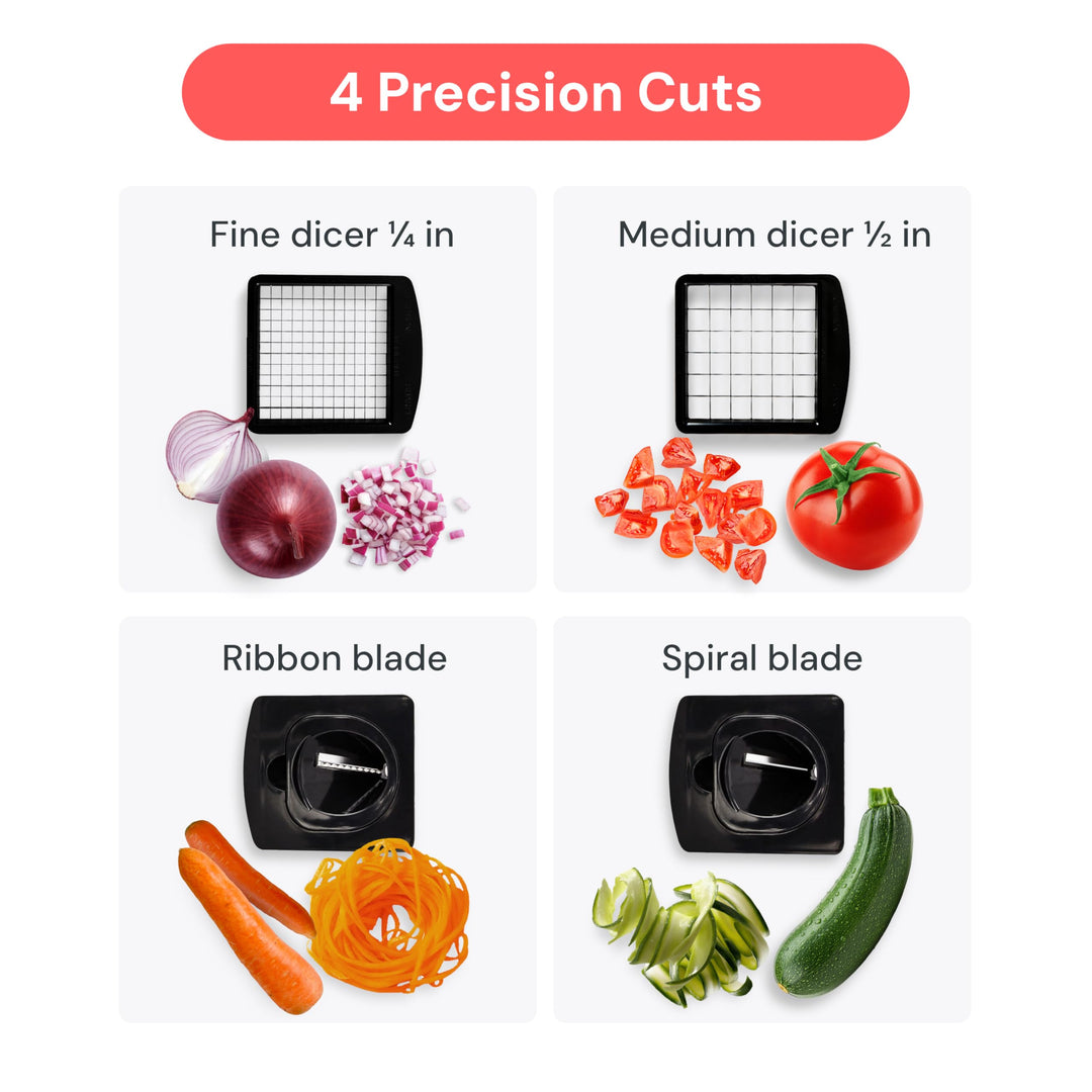 Fullstar Pro Original Vegetable Chopper And Spiralizer, All-in-1 Kitchen Tool