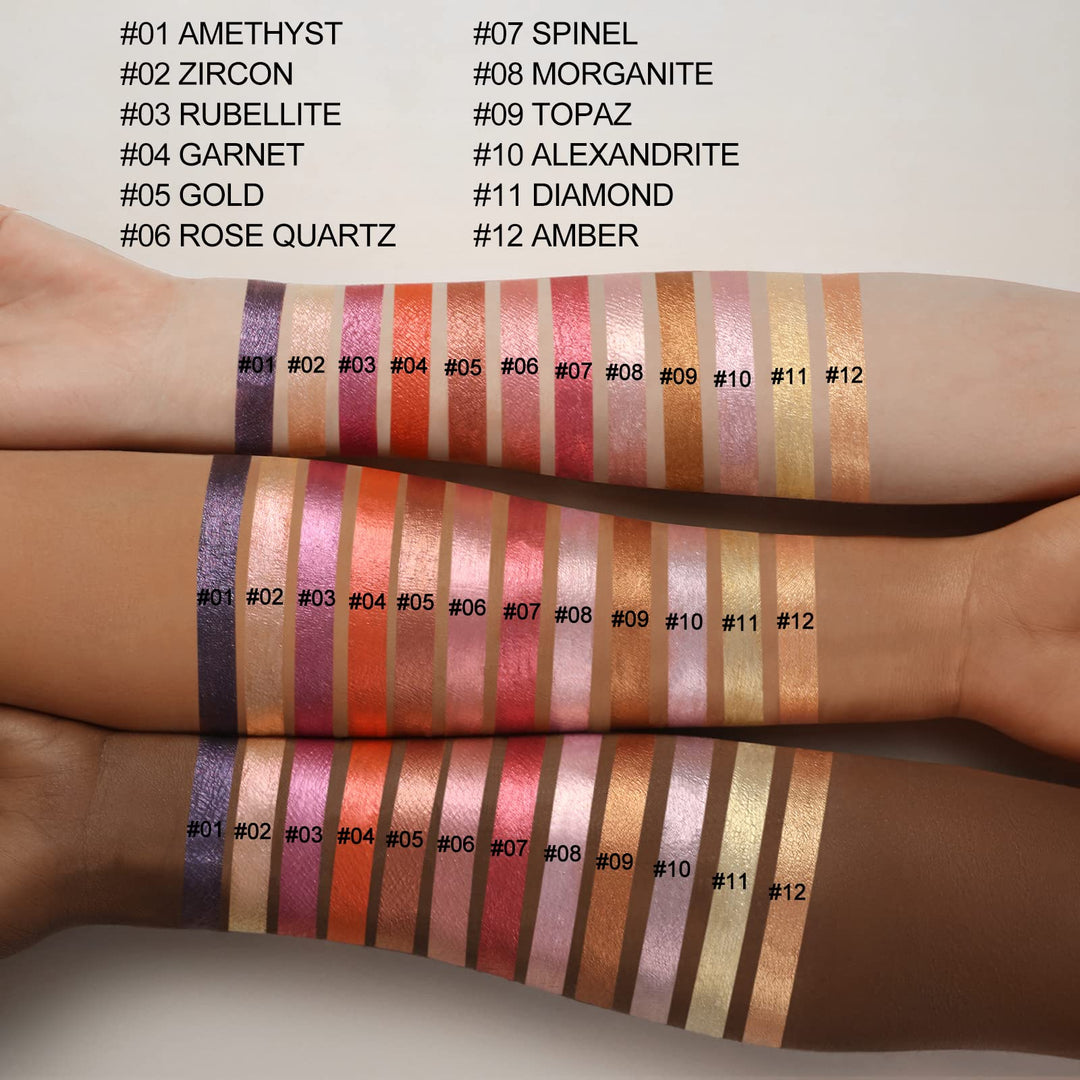 FOCALLURE Metallic Chameleon Liquid Lipstick, 02 Zircon