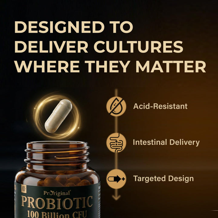 Proriginal Probiotics With Prebiotics, 100 Billion CFU, 60 Count