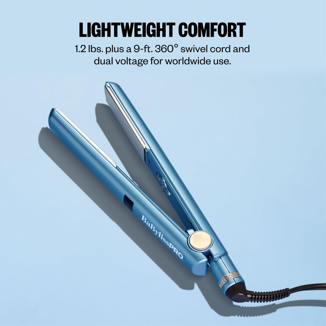 BaBylissPRO Nano Titanium Flat Iron, 1 in