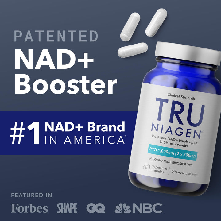 TRU NIAGEN PRO Nad+ Supplement, 1000 mg, 30 Count