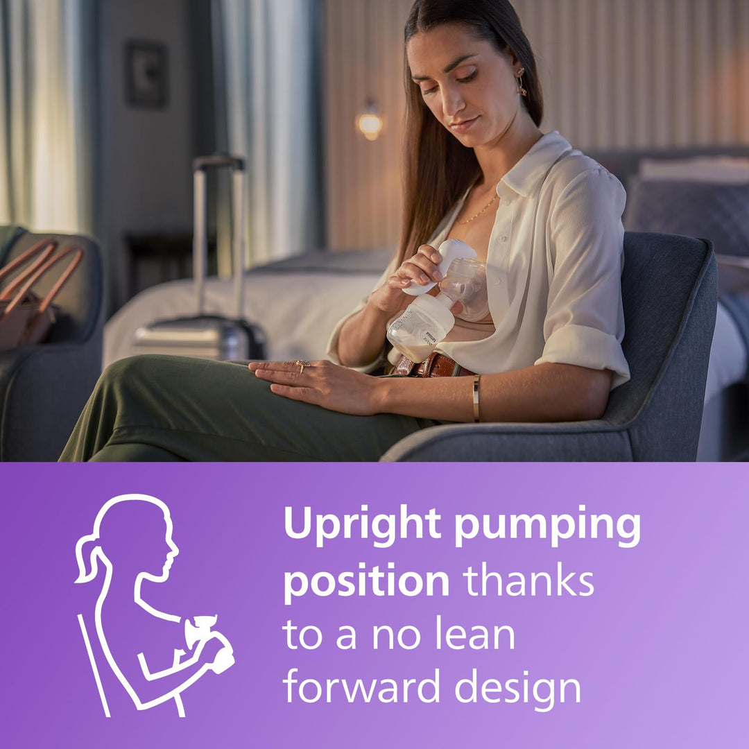Philips Avent Manual Breast Pump, Transparent, 4 oz