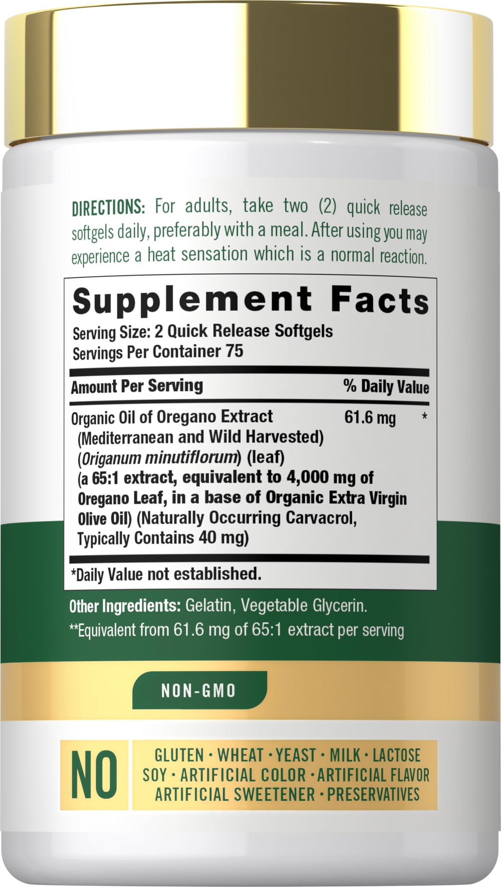 Carlyle Oregano Oil Extract, 150 Count