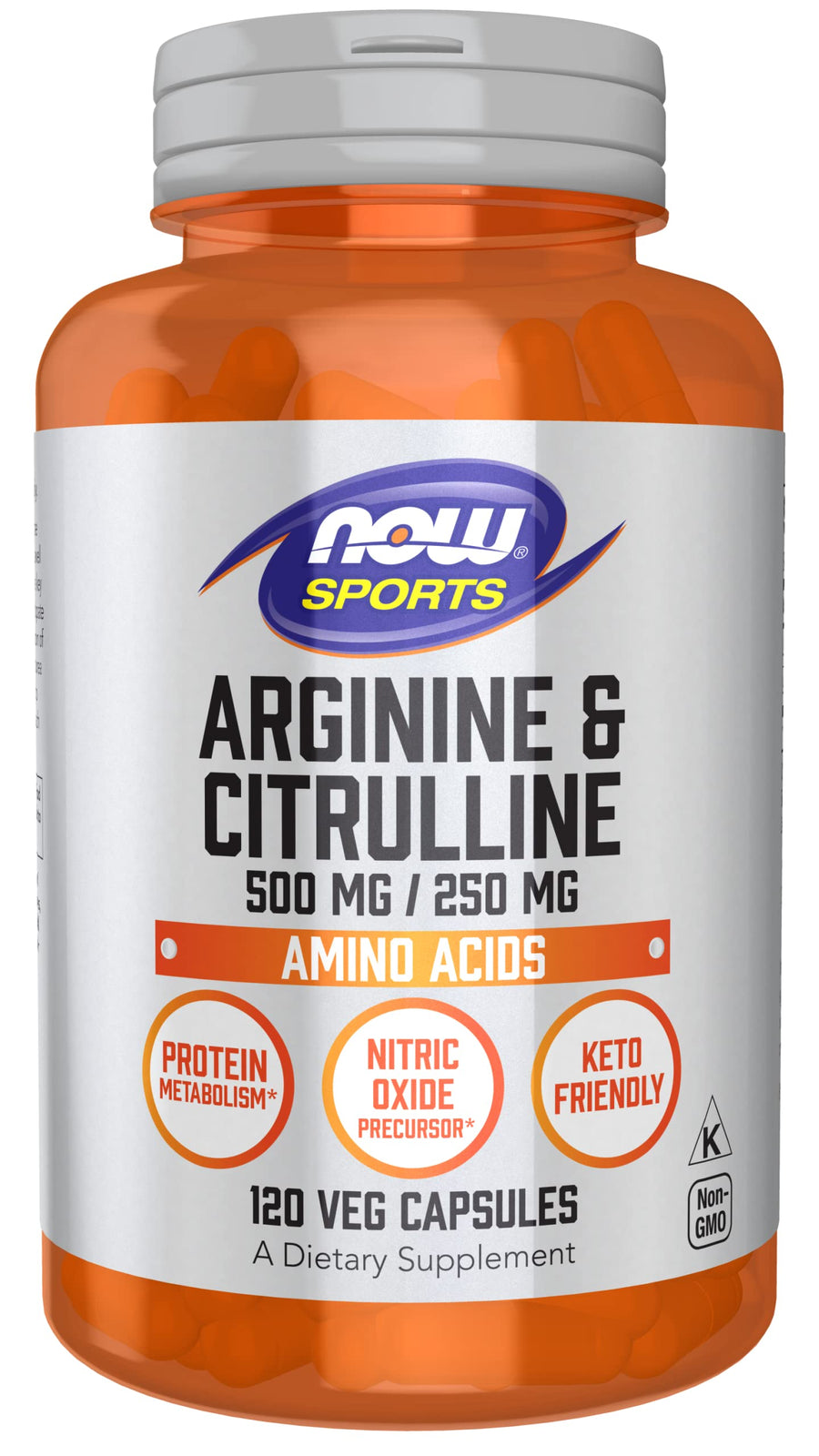NOW Arginine & Citrulline, 500 mg & 250 mg, 120 Count
