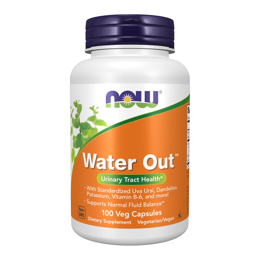 NOW Water Out Herbal Supplement, 100 Count