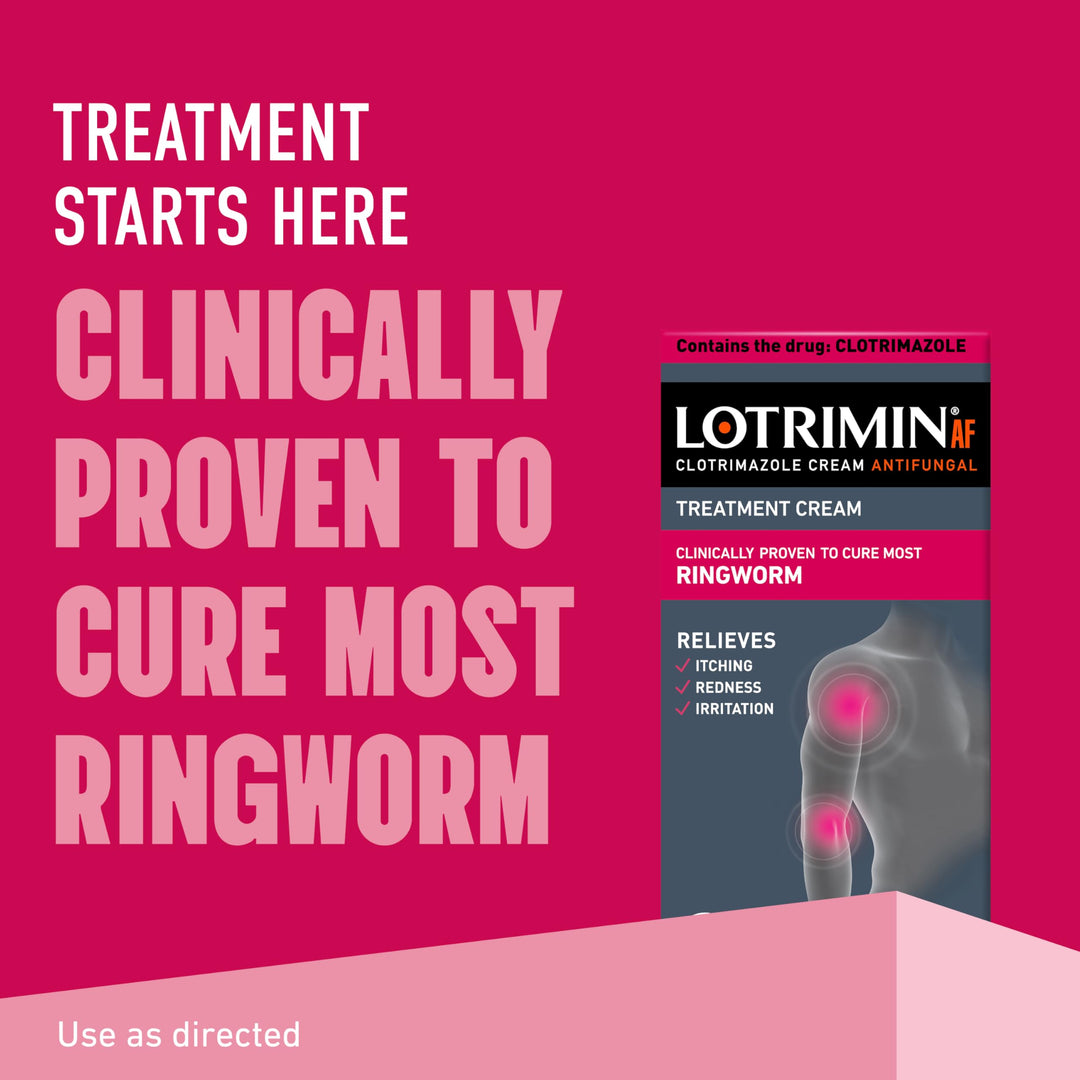 Lotrimin AF Ringworm Cream, Clotrimazole 1%, 0.42 oz