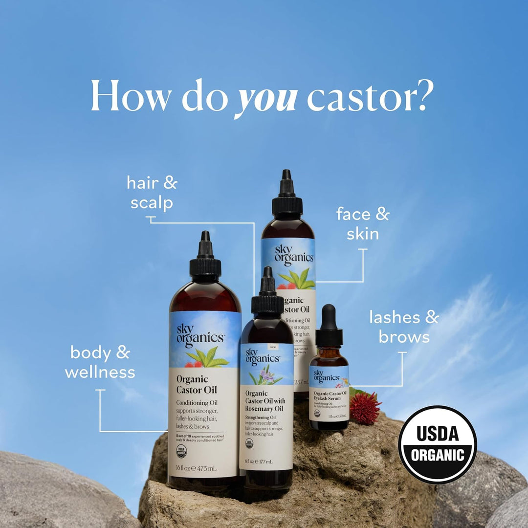 Sky Organics Organic Castor Oil, 1 fl oz