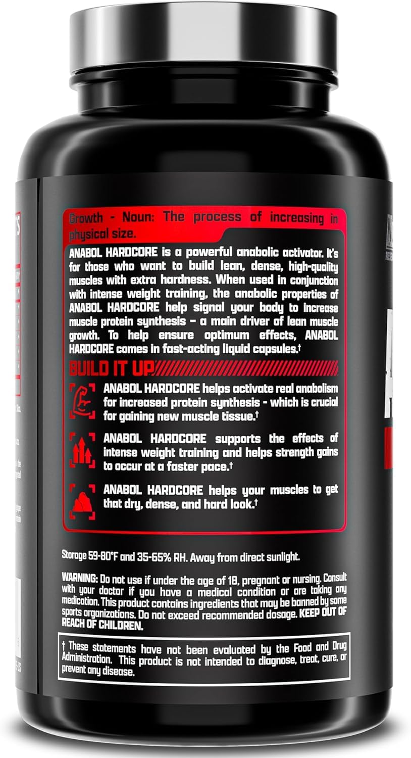 Nutrex Research Anabol Hardcore Anabolic Activator, 60 Count