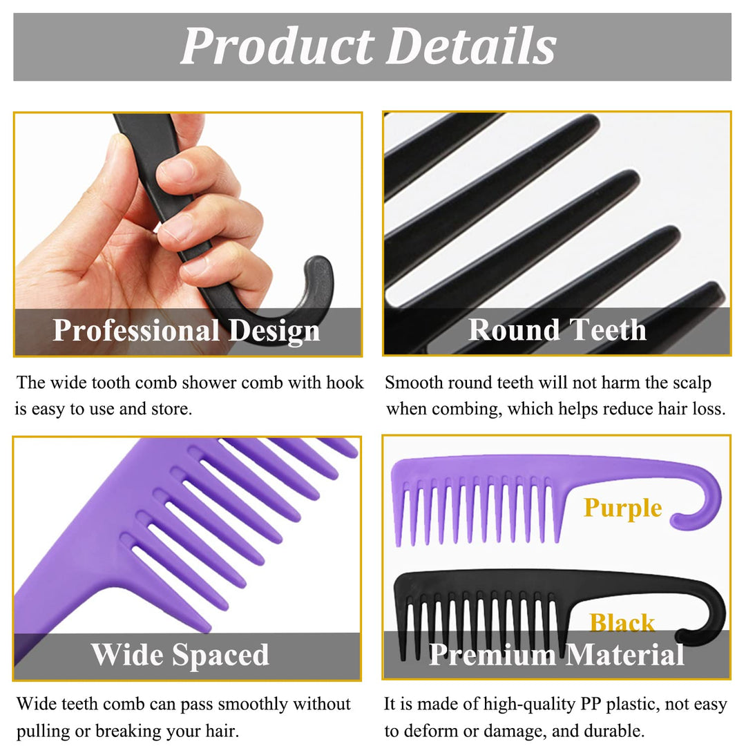 SmaringWing Wide Tooth Comb, 2 Count