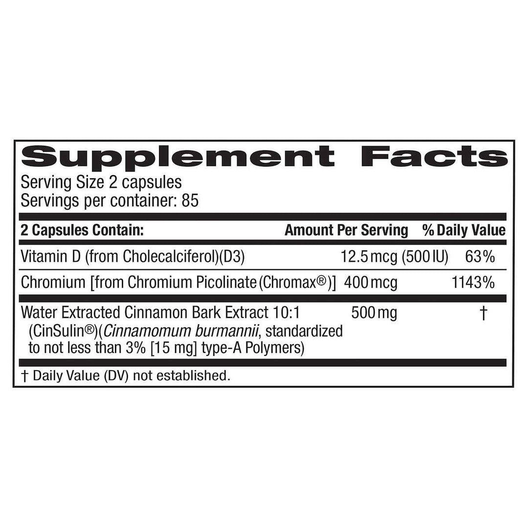 TruNature Advanced Strength Cinsulin, 170 Count