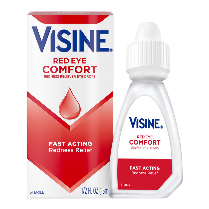 Visine Red Eye Comfort Redness Relief Eye Drops, 0.5 fl oz