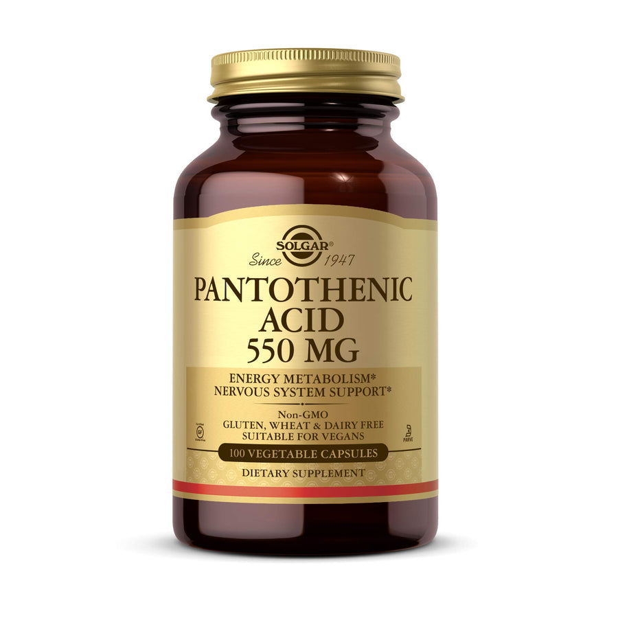 Solgar Pantothenic Acid, 550 mg, 100 Count
