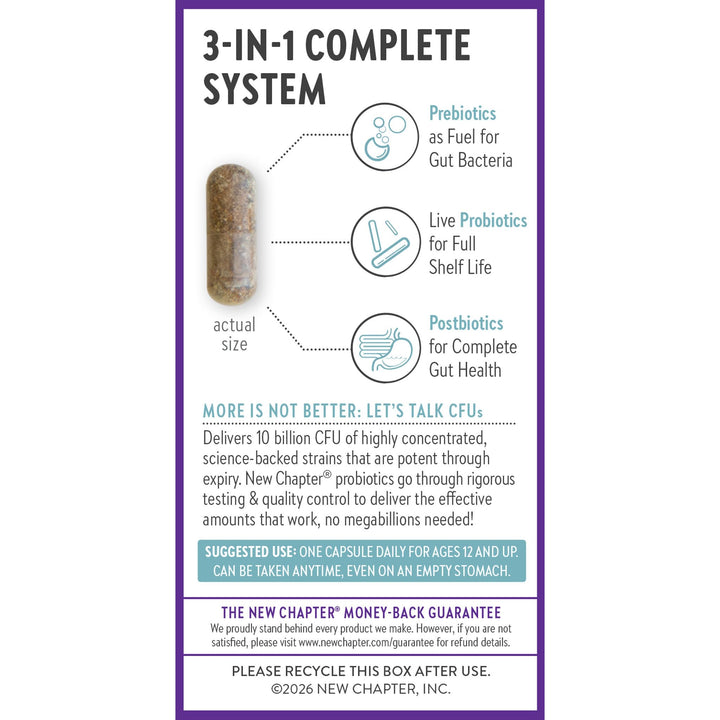 New Chapter All-Flora Probiotic, 60 Count