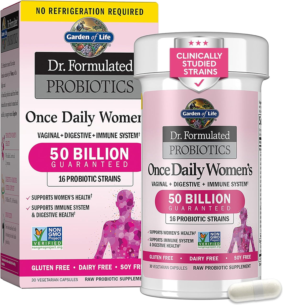 Garden of Life Dr. Formulated Probiotics for Women, Unflavored, 30 Count