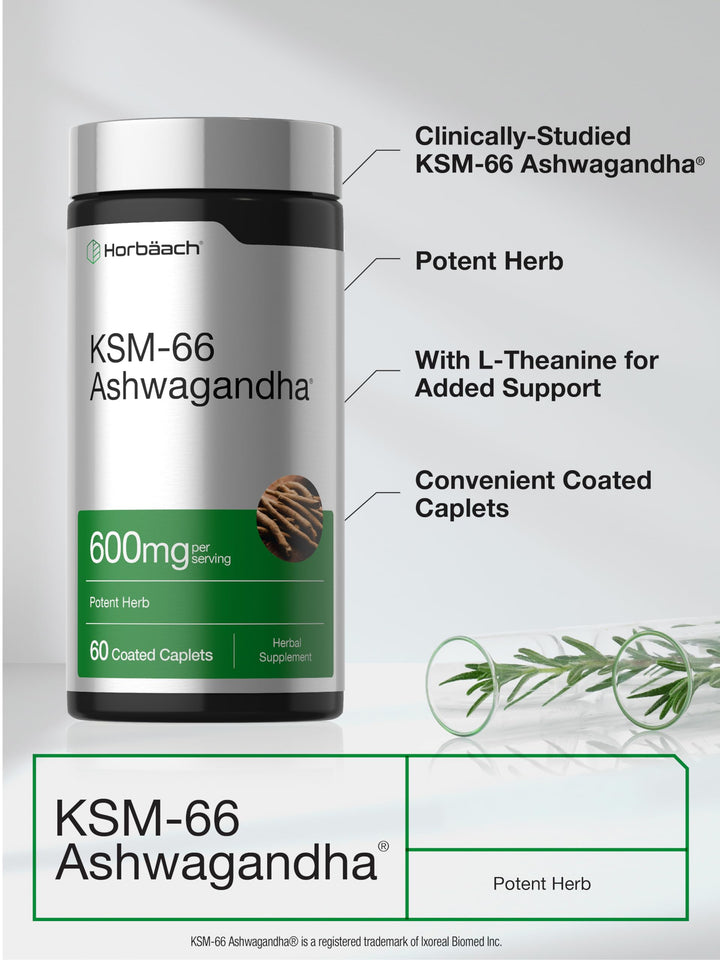 Horbäach KSM-66 Ashwagandha, 600 mg, 60 Count