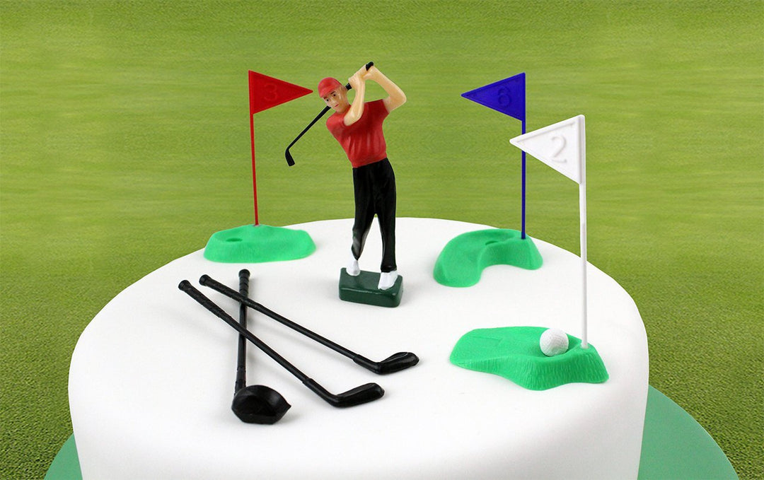 PME Cake Topper Golf Decoration Set, Multicolor, 13 Count