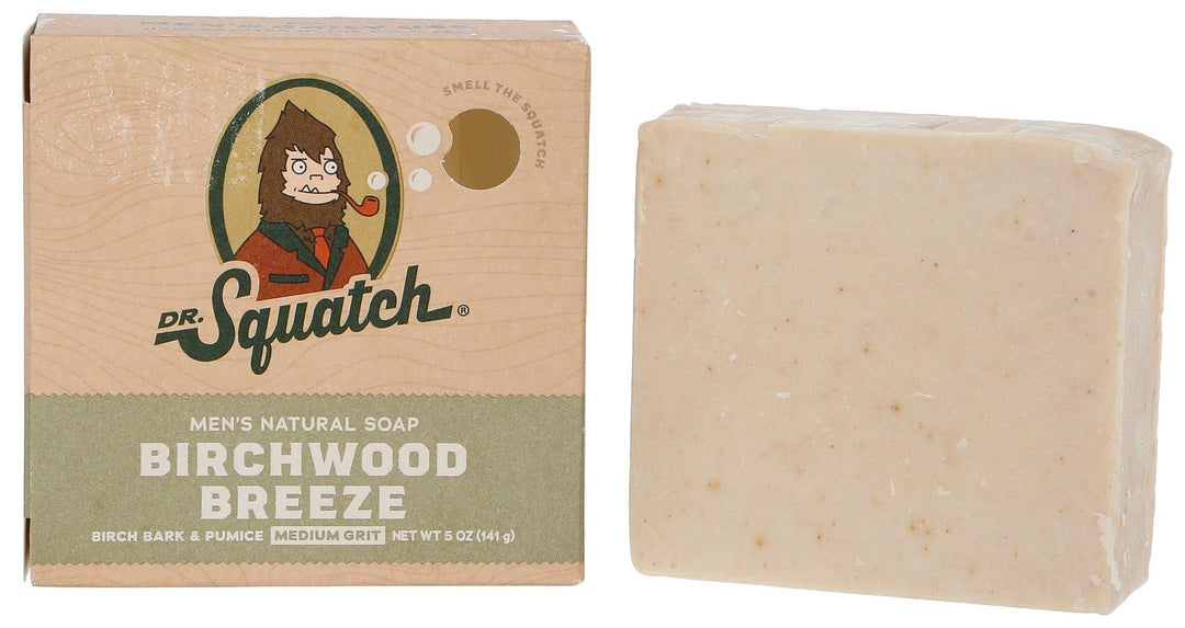 Dr. Squatch All Natural Bar Soap for Men, Birchwood Breeze, 5 oz