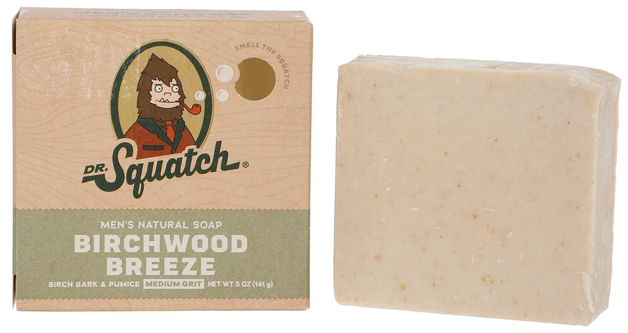 Dr. Squatch All Natural Bar Soap for Men, Birchwood Breeze, 5 oz