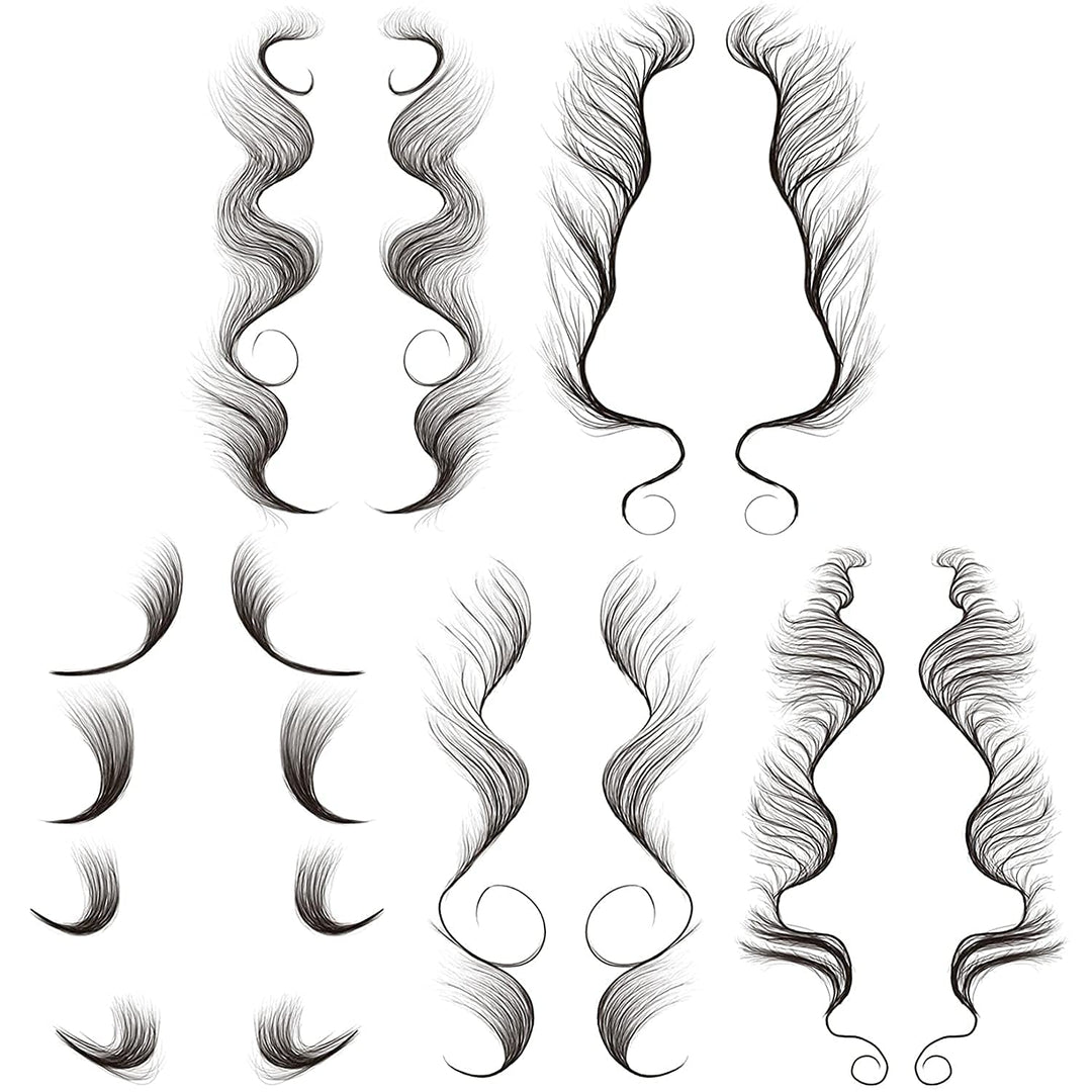 dadop Temporary Baby Hair Tattoo Stickers, E