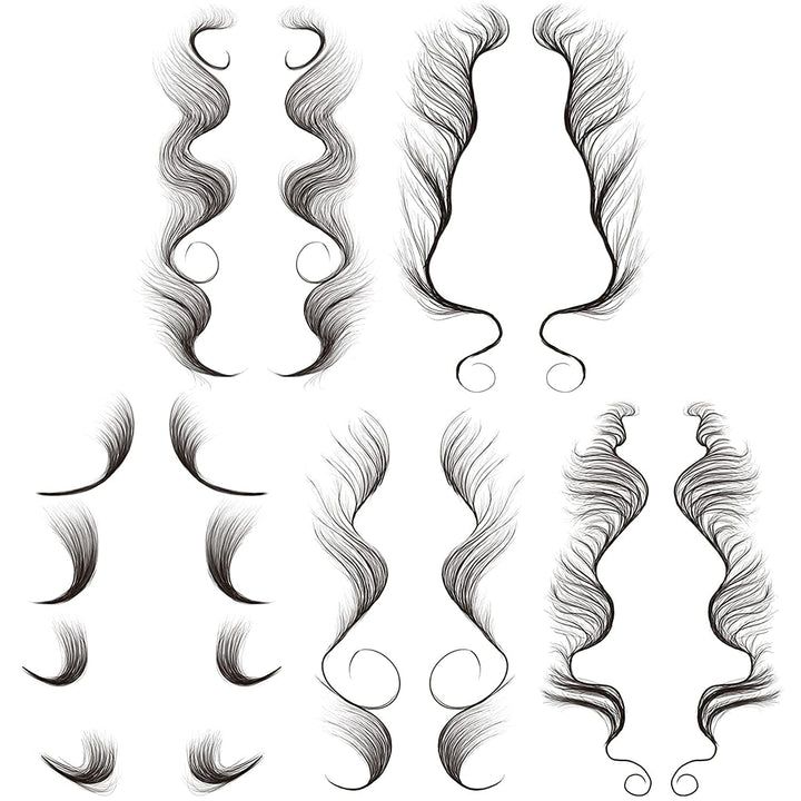 dadop Temporary Baby Hair Tattoo Stickers, E