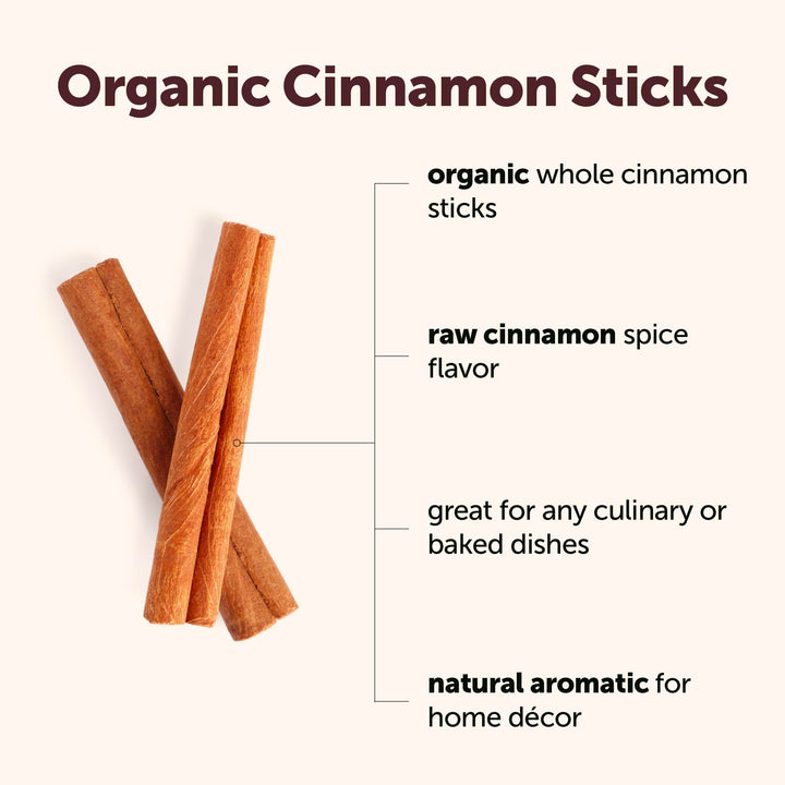 Micro Ingredients Organic Cinnamon Sticks Whole, 2 lb