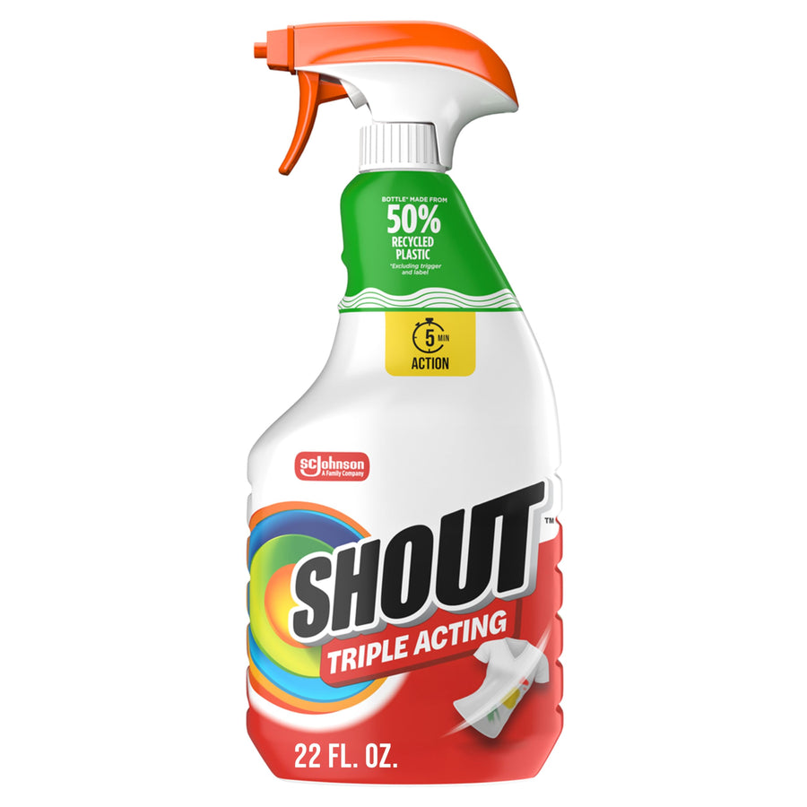 Shout Triple-Acting Laundry Stain Remover Spray, 22 oz