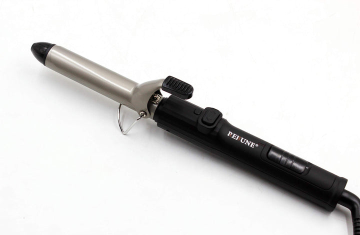 REBUNE RE-2034 Pro Corded Hair Curler, Black, Medium