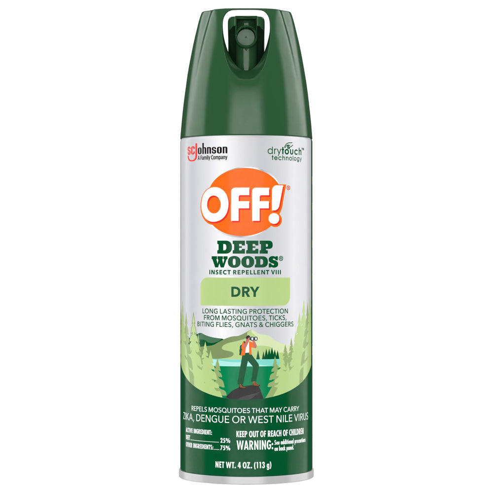 OFF! Deep Woods Dry Insect Repellent Spray, Pack of 2