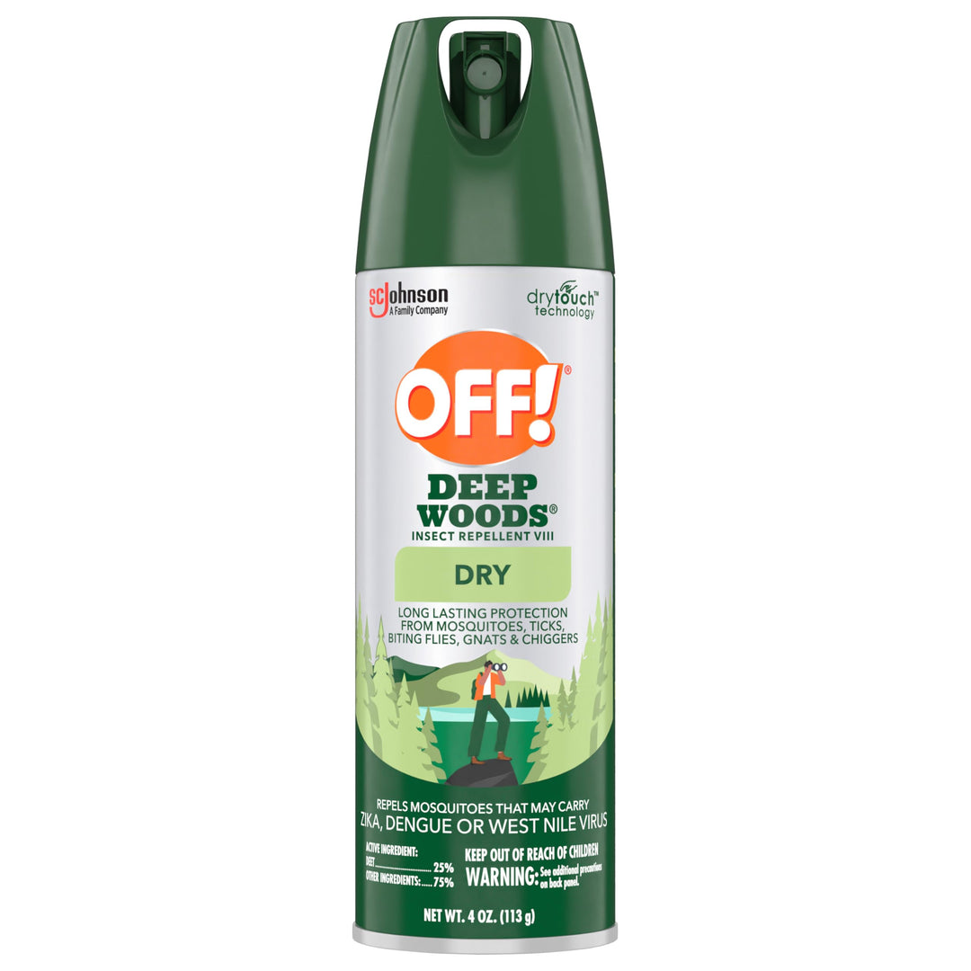 OFF! Deep Woods Dry Insect Repellent Spray, Pack of 2